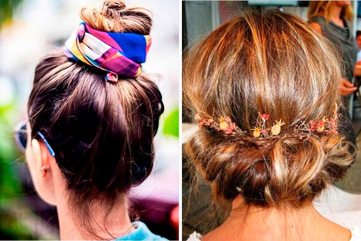 recogidos con accesorios