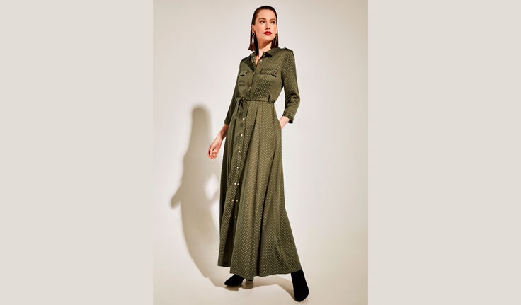 vestido-verde-kaki-camisero-cortefiel