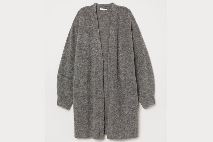 chaquetas-de-punto-gris-larga-hm chaquetas-de-punto-gris-larga-hm