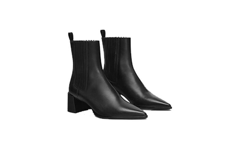 botines negros zara
