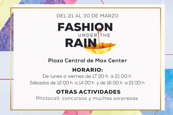 actividades fashion under the rain