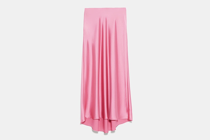 falda-saten-color-rosa-zara