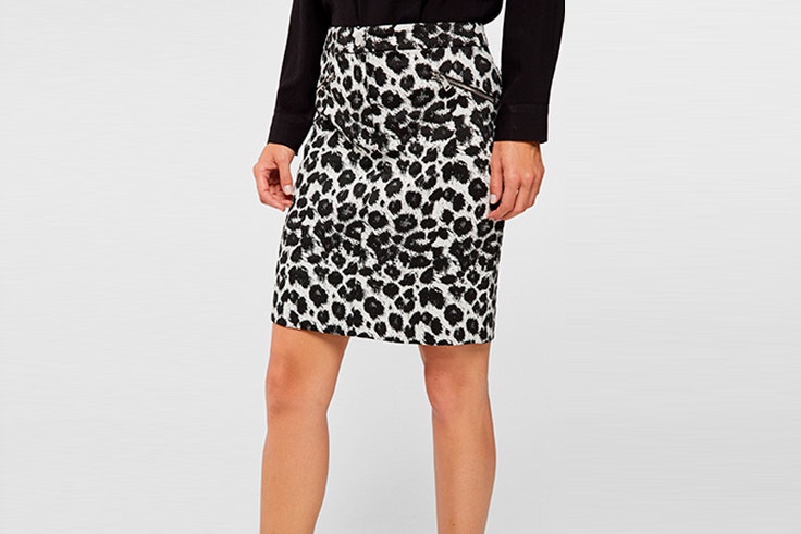 falda animal print cortefiel