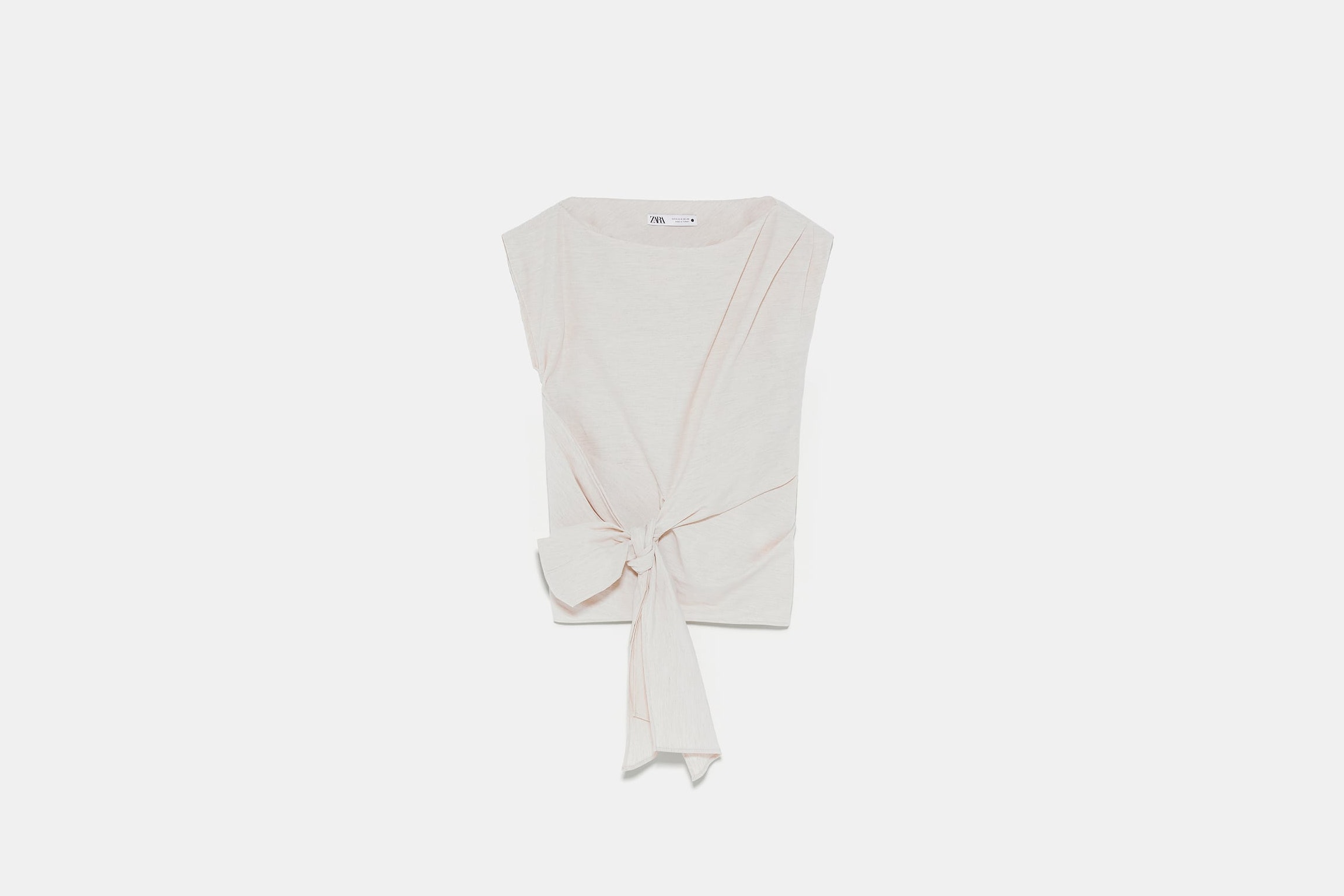 blusa beige zara