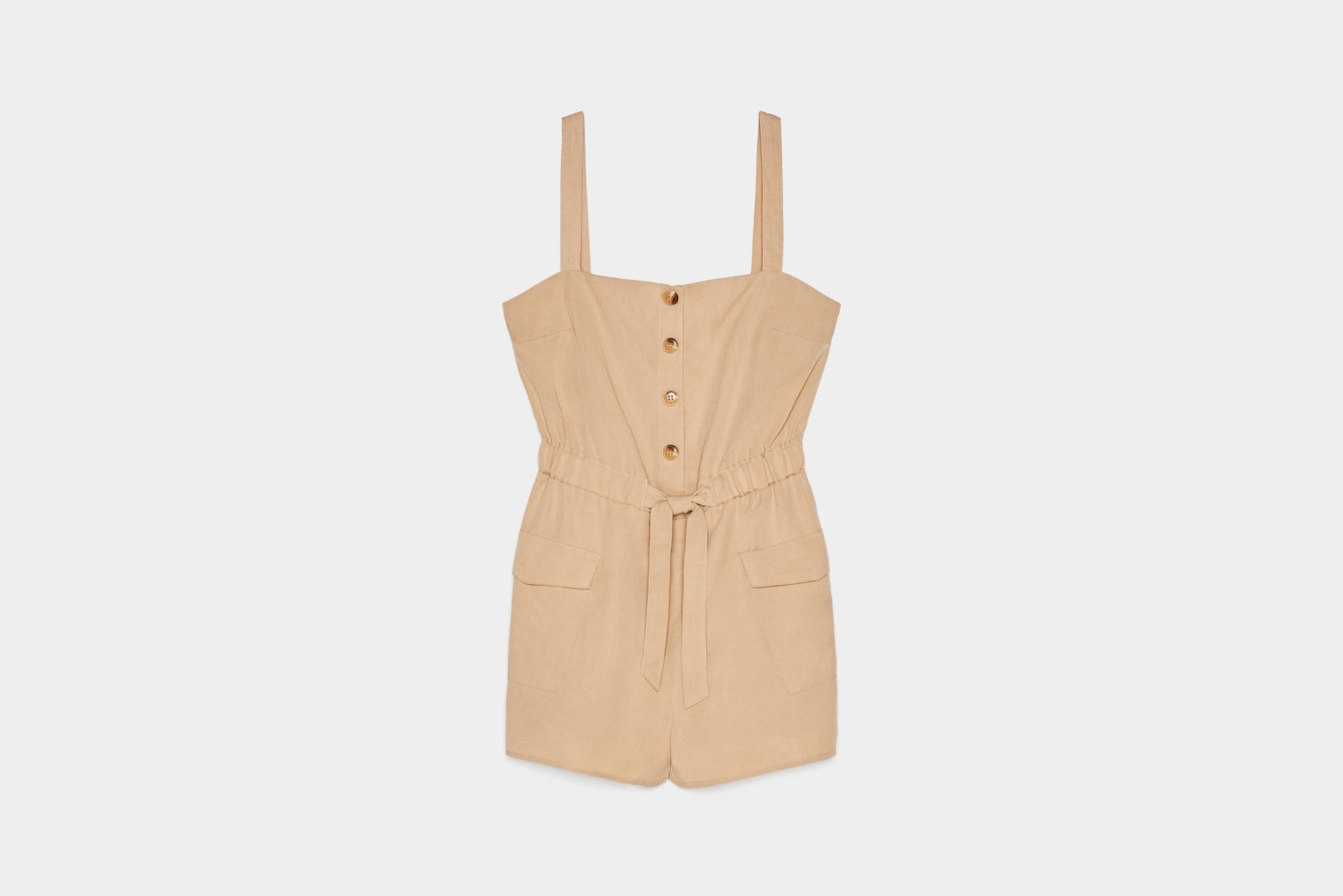 mono beige bershka