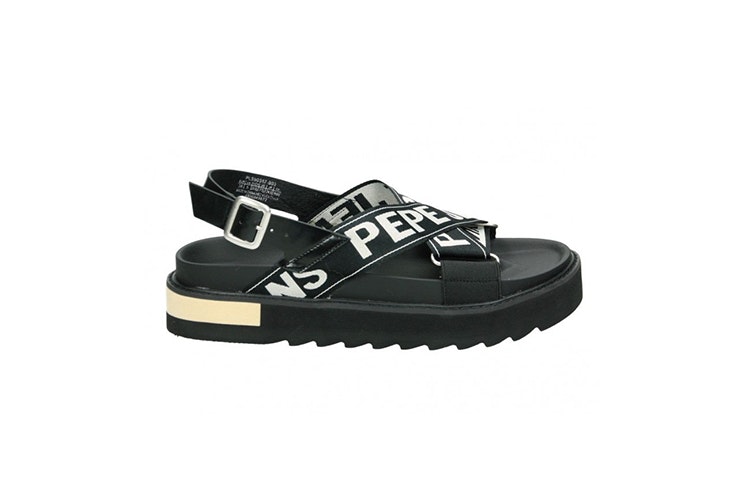 sandalias velcro loogo calzado de verano