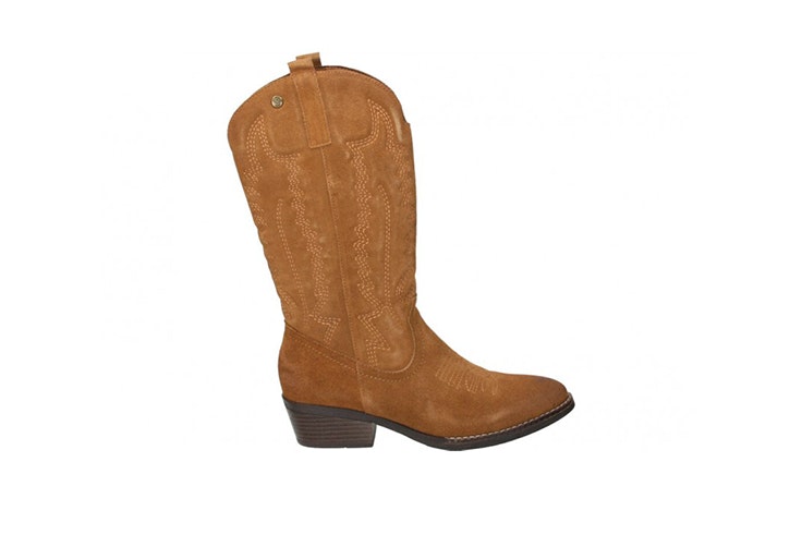 botas cowboy color camel loogo