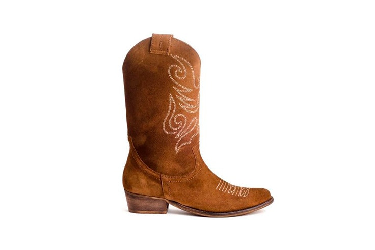 botas cowboy color camel zapin