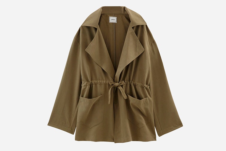 chaqueta verde kaki pimkie