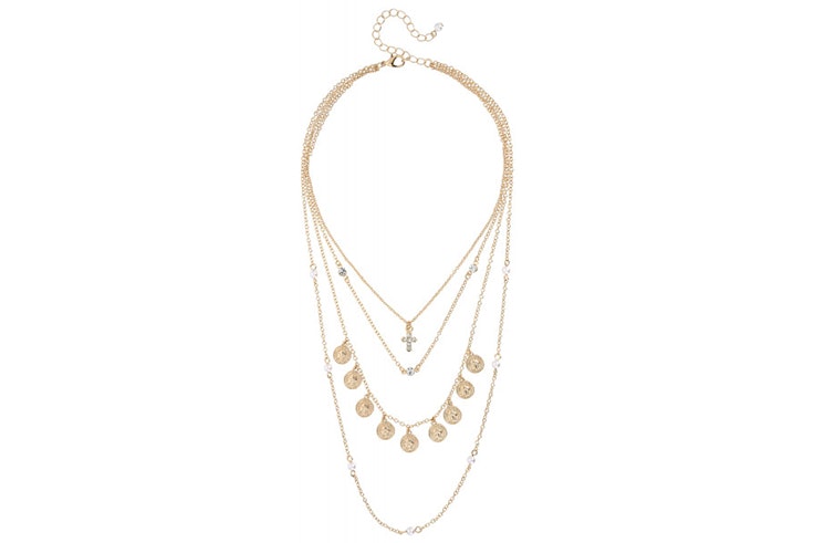 collar multiple dorado bijou brigitte