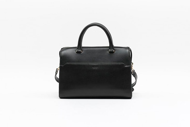 bolso negro de mano misako