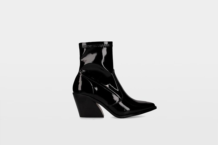 botines negros charol ulanka Mina El Hammani
