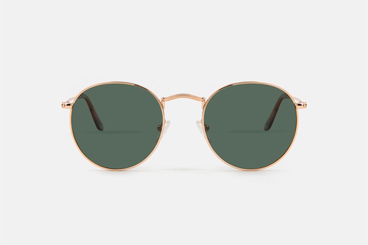 gafas de sol doradas multiopticas