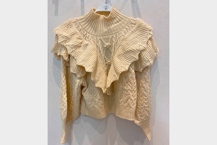 Jersey en color crudo con detalle de volantes de Indie and Soul