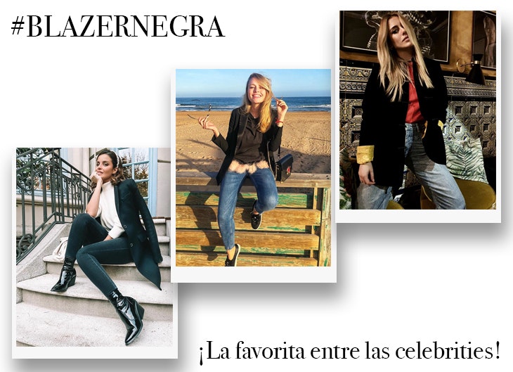 Las celebrities eligen la blazer negra para completar sus looks