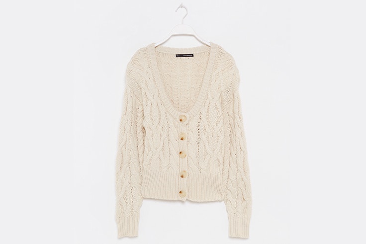 Chaqueta de punto en color beige de Sfera