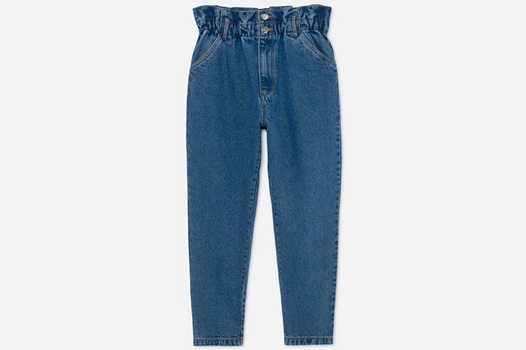 Pantalón vaquero paperbag de Lefties