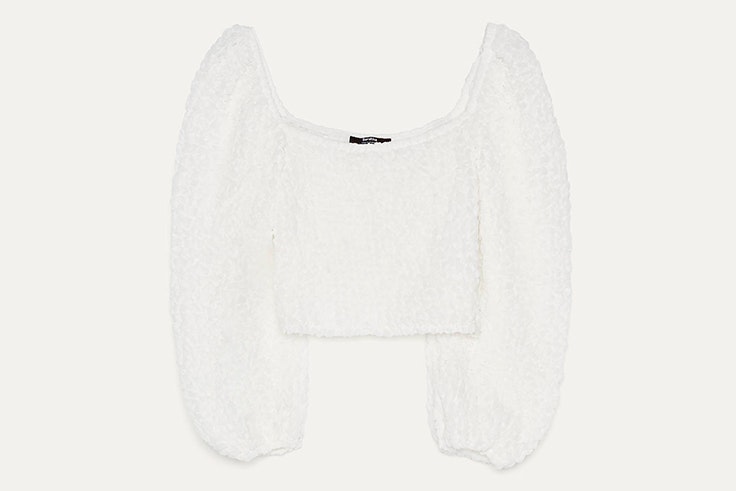 Blusa blanca de Bershka