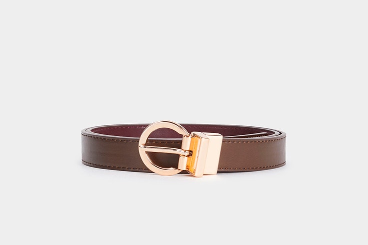 Cinturón marrón reversible de Parfois