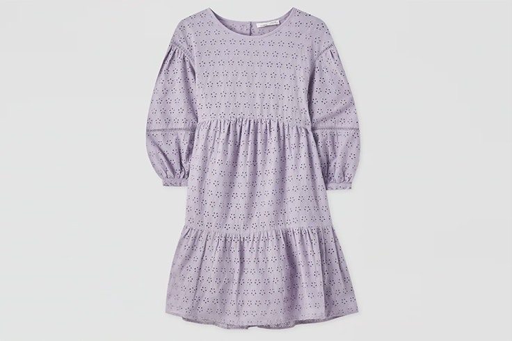 Vestido en color lila de Pull and Bear
