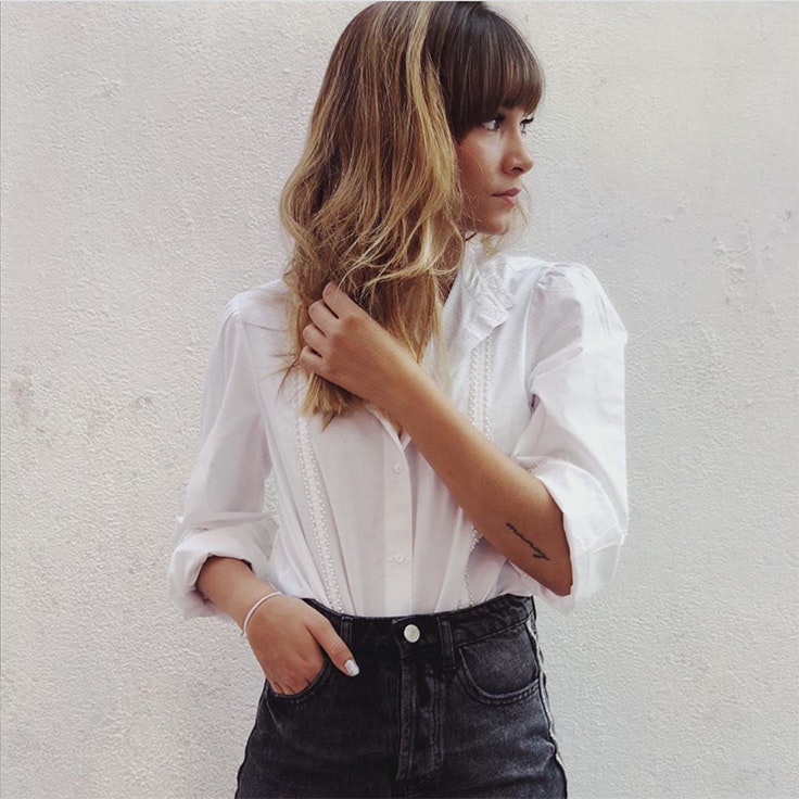 blusa en color blanco aitana aitanax