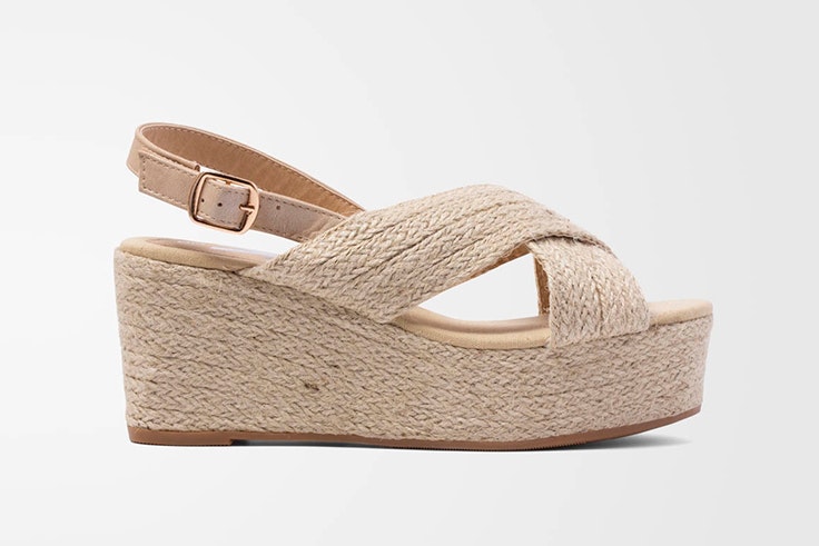 Sandalias de yute disponibles en la zapatería Vas