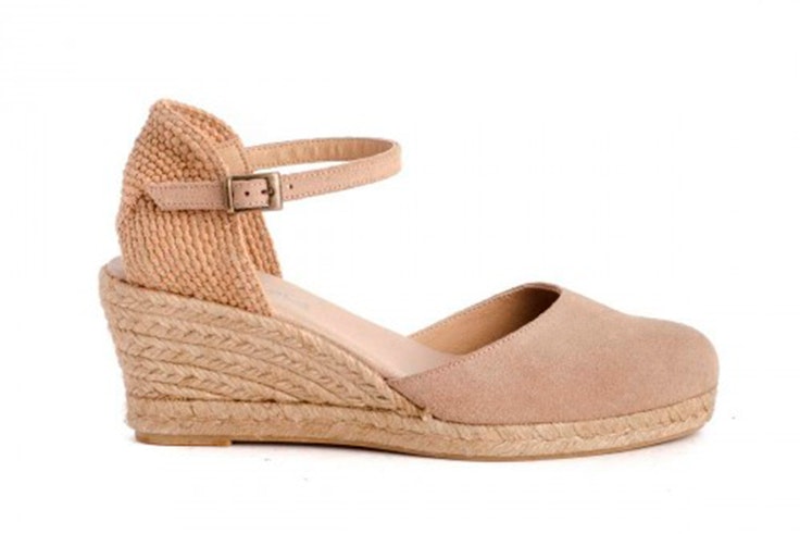 Cuñas de esparto en color beige de Zap-in