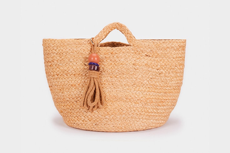 Bolso capazo de rafia de Parfois