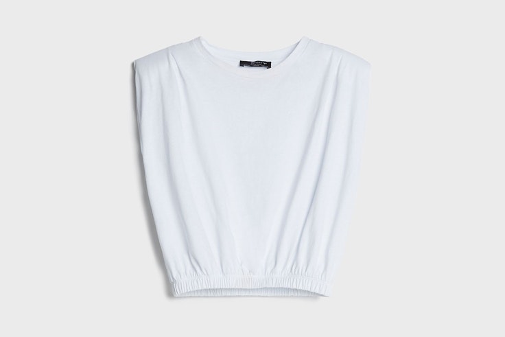 Camiseta blanca de Bershka