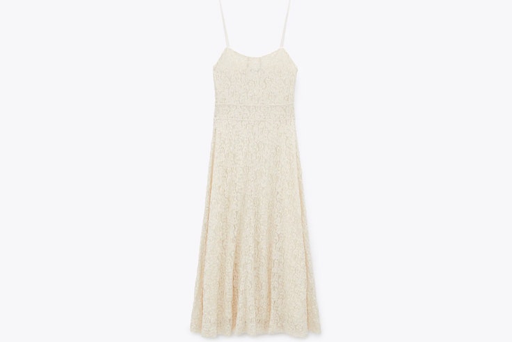 Vestido de encaje de Zara