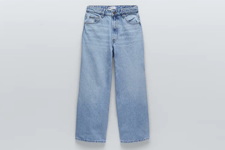 Pantalones vaqueros rectos de Zara