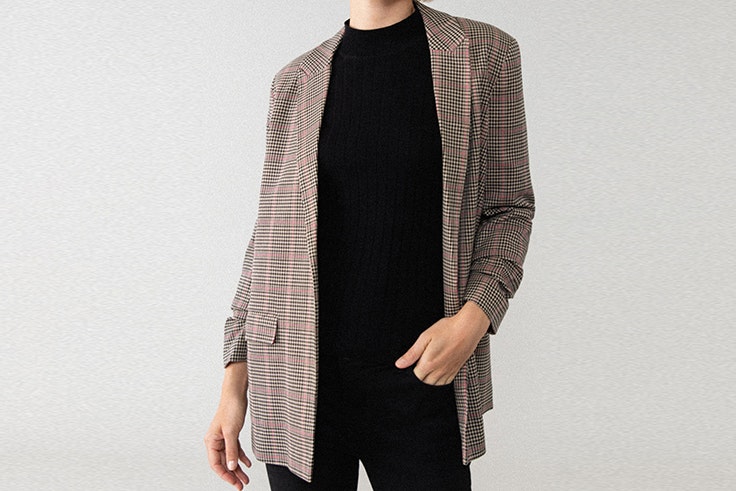 Blazer básica de cuadros de Lefties
