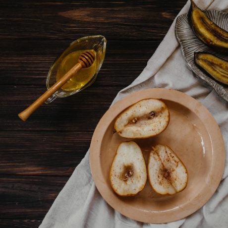 Deliciosas peras al horno con canela