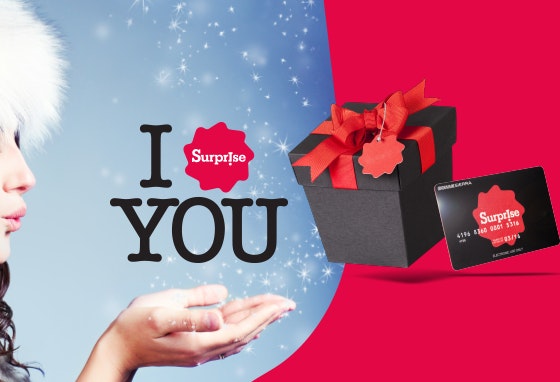 Surprise!!!!! Temos o cartão ideal para si neste Natal!