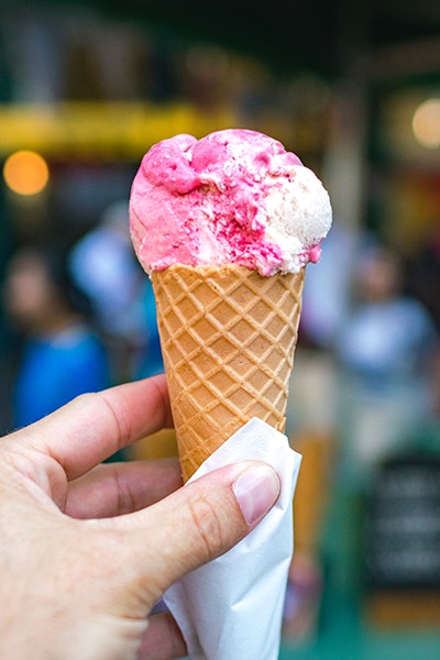 icecream on a cone