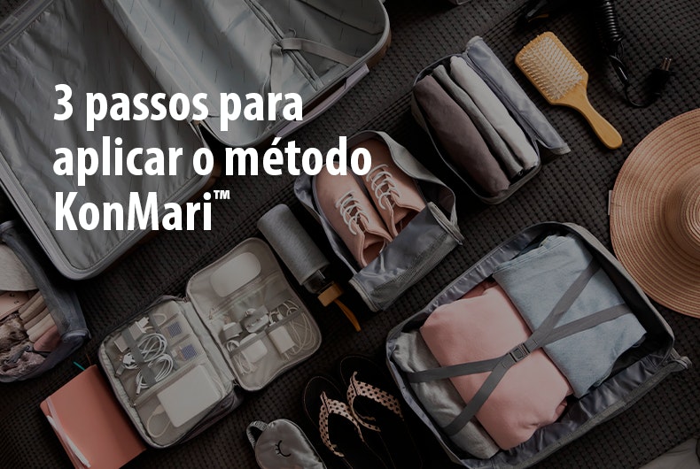 Organizar a mala de viagem: conheça o método KonMari™