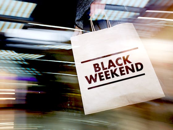 Black Weekend no seu centro.