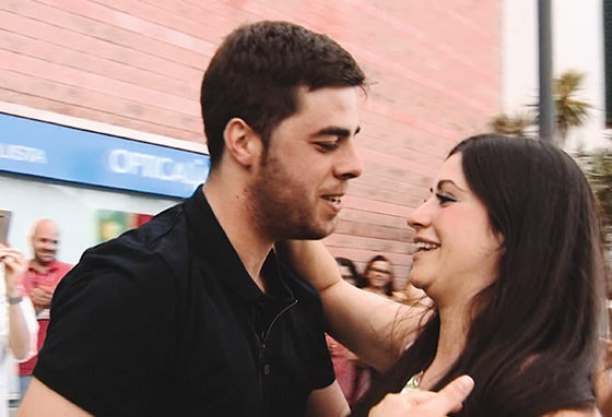 Houve um pedido de casamento (muito) original no nosso Centro