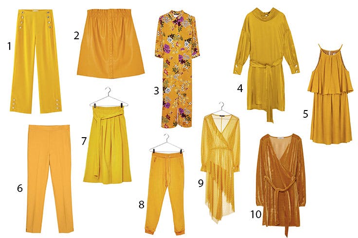 Tendencias en color mostaza