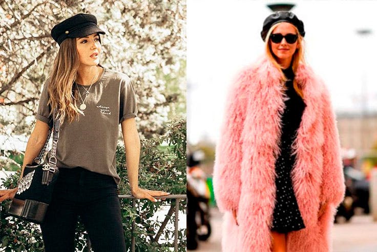 Las influencers @lovelypepa y @chiaraferragni con boinas La boina como tendencia estrella de esta temporada