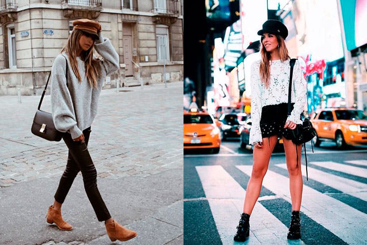 Las influencers @sincerelyjules y @trendytaste con boinas La tendencia estrella de la temporada