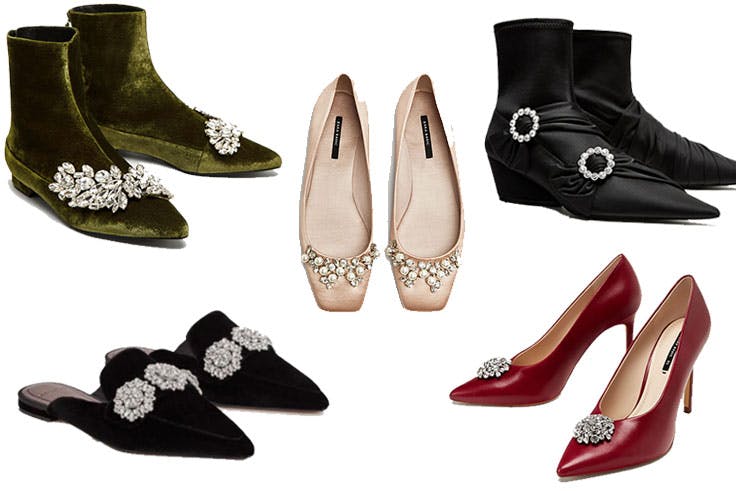 Zapatos joya de moda esta temporada