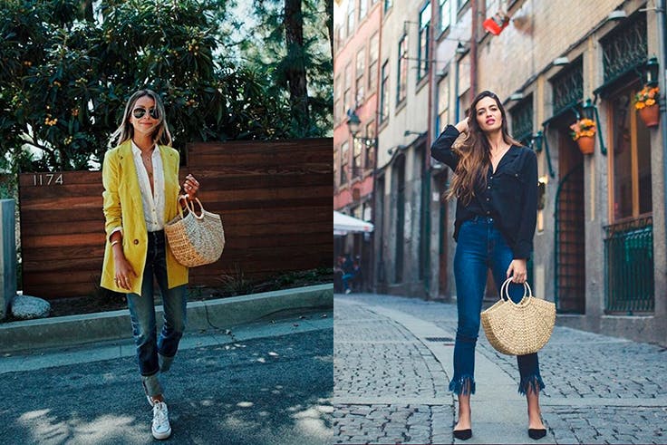 Tendencia de bolsos-cesta en Plaza Mayor