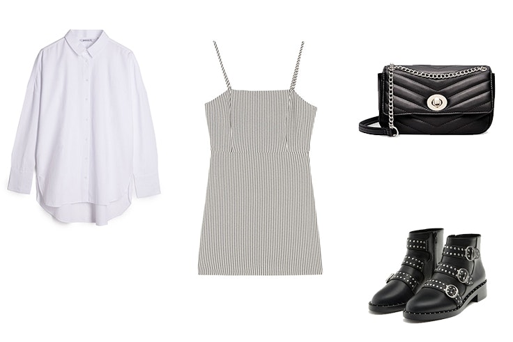 Look de primavera con vestido mini
