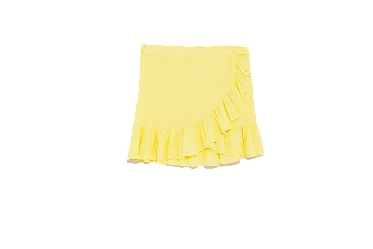 Faldas pareo en Zara de color amarillo