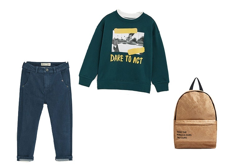 look vuelta al cole niño