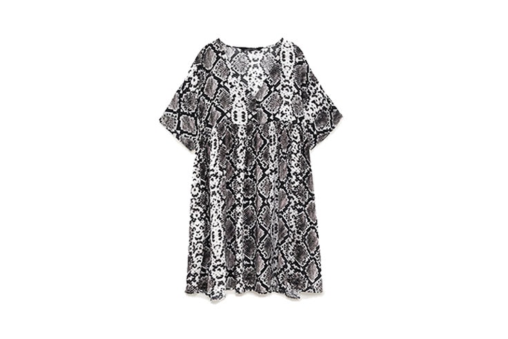 Vestido print de serpiente