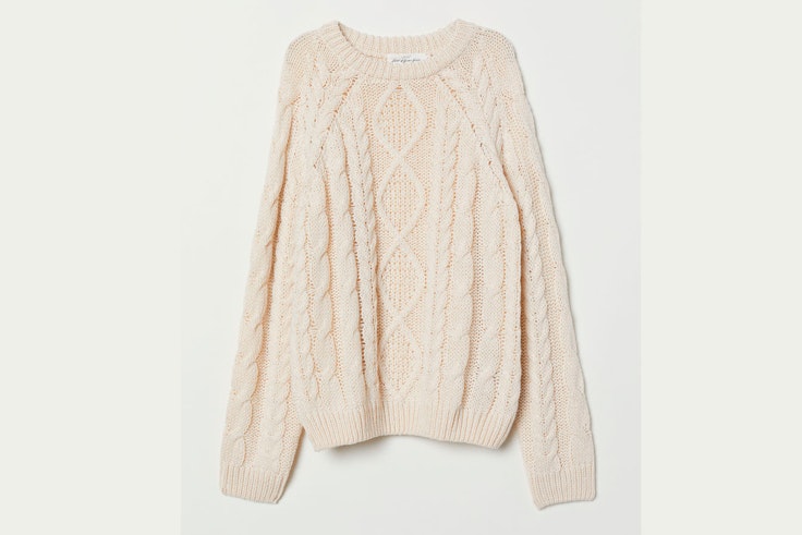 jersey-blanco-de-punto-beige-camille-charriere-hm