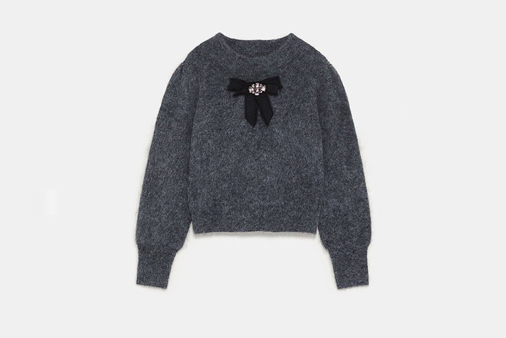 rebajas zara jerseis gris