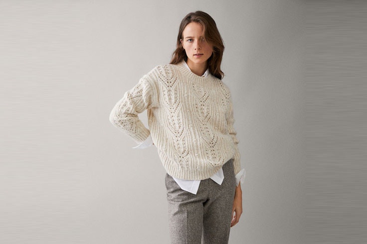 jersey-blanco-calado-massimo-dutti